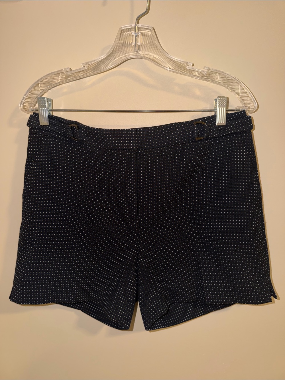 Black Microdot Women's Dress Shorts